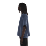 Playera Oversize Azul Acero