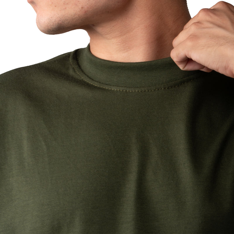 Playera Oversize Verde Militar 220gsm