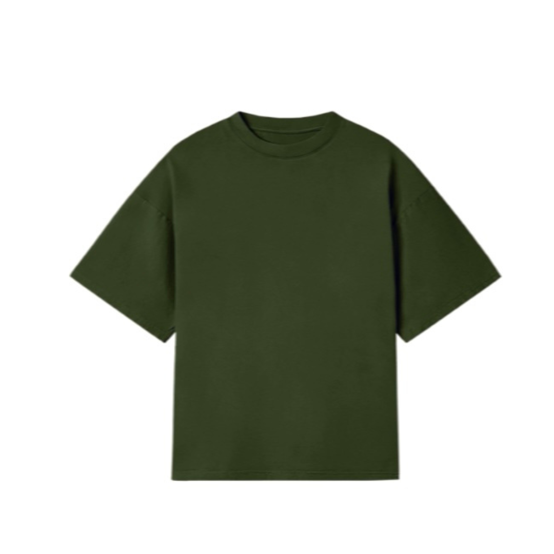 Playera Oversize Verde Militar