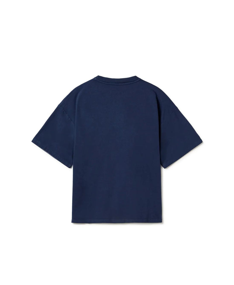 Playera Oversize Azul Pizarra 220gsm